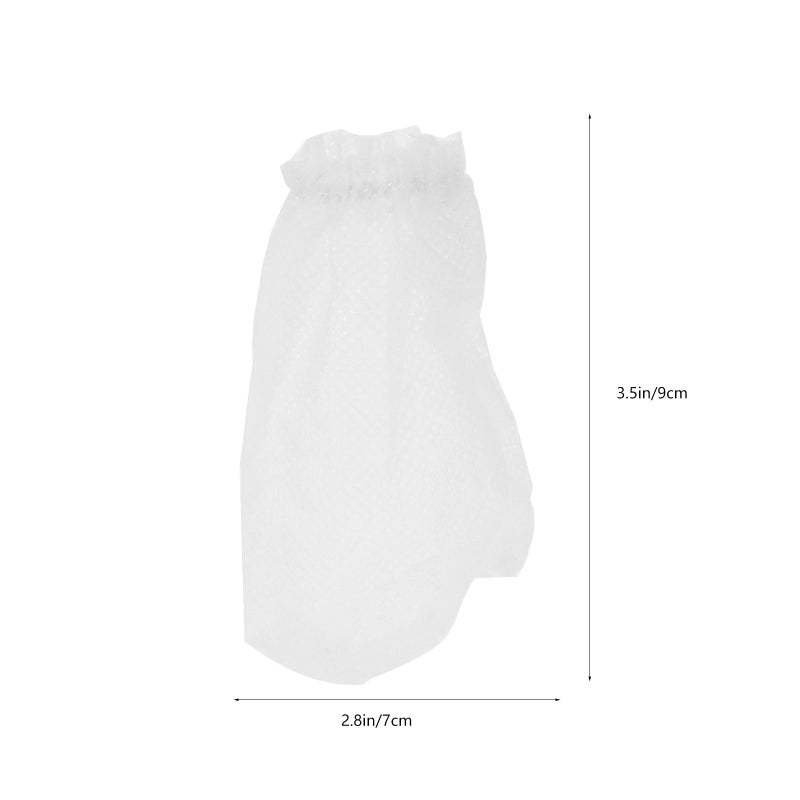 POPETPOP 20pcs Socks Fish Tank Mesh Sink Strainer Canister Media Mesh Media Bag Pump Bag Sink Strainer for Sink Eihem Filtrant Vacuum Water Bag Aquarium White - Image 3